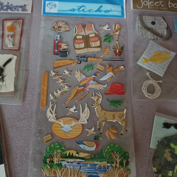 2/$20- Sticker Lot- Army, Camping, Fishing. Scrapbooking Supplies Embellishment… - Picture 7 of 7